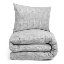 Load image into Gallery viewer, Dreamscene Chunky Knit Print Brushed Cotton Duvet Set - Grey
