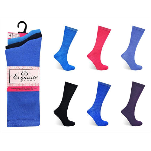 Ladies Exquisite Computer Socks Assorted Colours