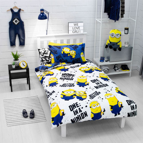 Official Minions 2 Spray Single Duvet Cover Bedding Set