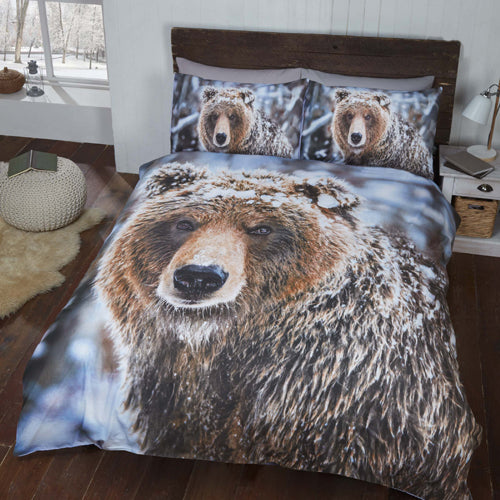 Brown Bear Christmas Duvet Set