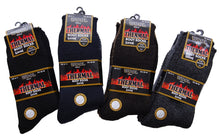 Load image into Gallery viewer, 6 Pairs Mens 2.1 Tog Thermal Non Elastic Lambs Wool Blend Socks
