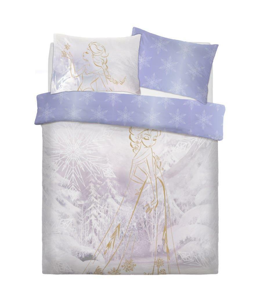 Frozen ROSE GOLD Double PANEL Duvet Cover Set