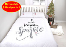 Load image into Gallery viewer, Fairies MISTLETOE Double Panel Duvet Cover Set
