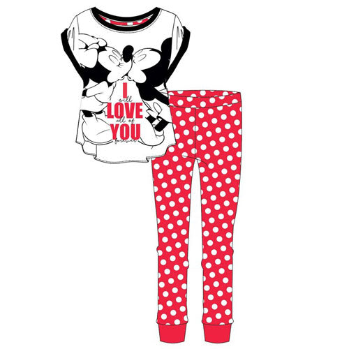 Ladies Official Minnie Mouse Love You Pyjamas