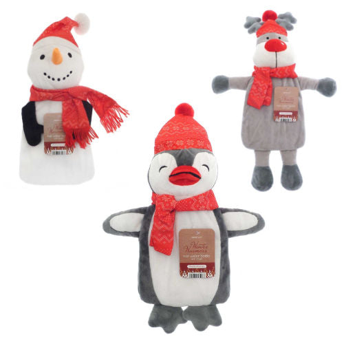 Christmas Novelty Hot Water Bottle Assorted