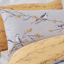 Load image into Gallery viewer, Dreamscene Blossom Bird Grey Duvet Set
