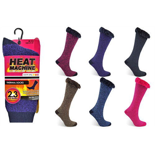 Ladies Heat Machine Thermal Socks Twisted Yarn