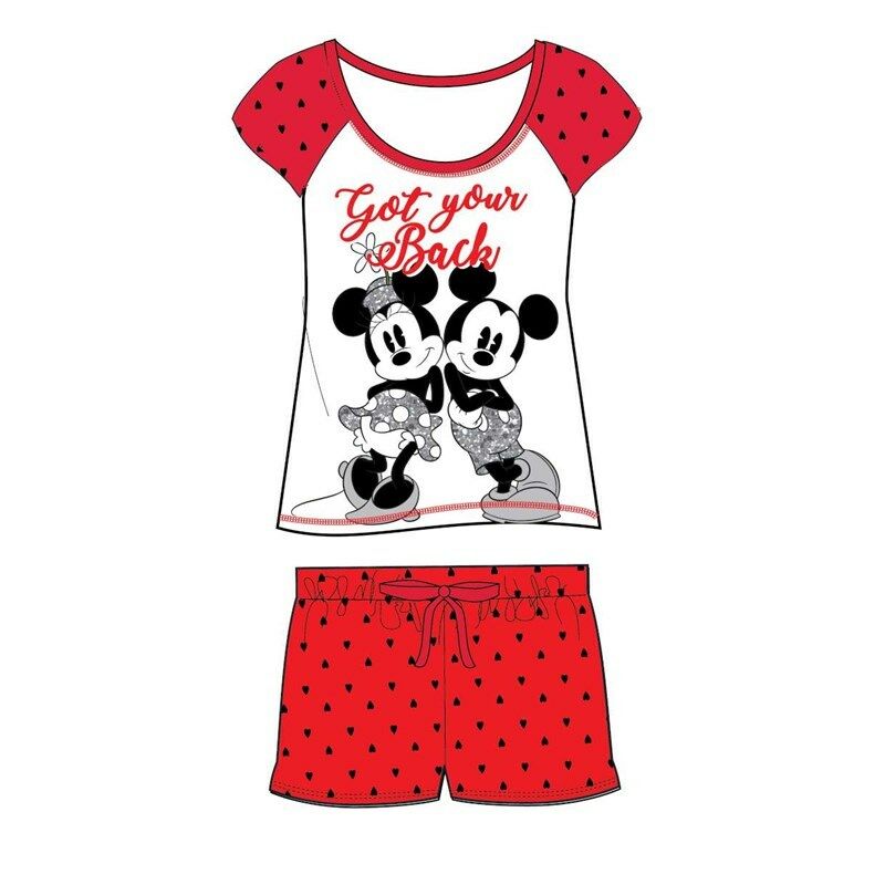 Minnie Mickey Mouse Ladies Short Pyjamas