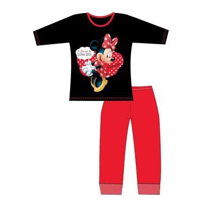 Girls Cartoon Character Minnie Mouse Long Sleeve Pyjama Set