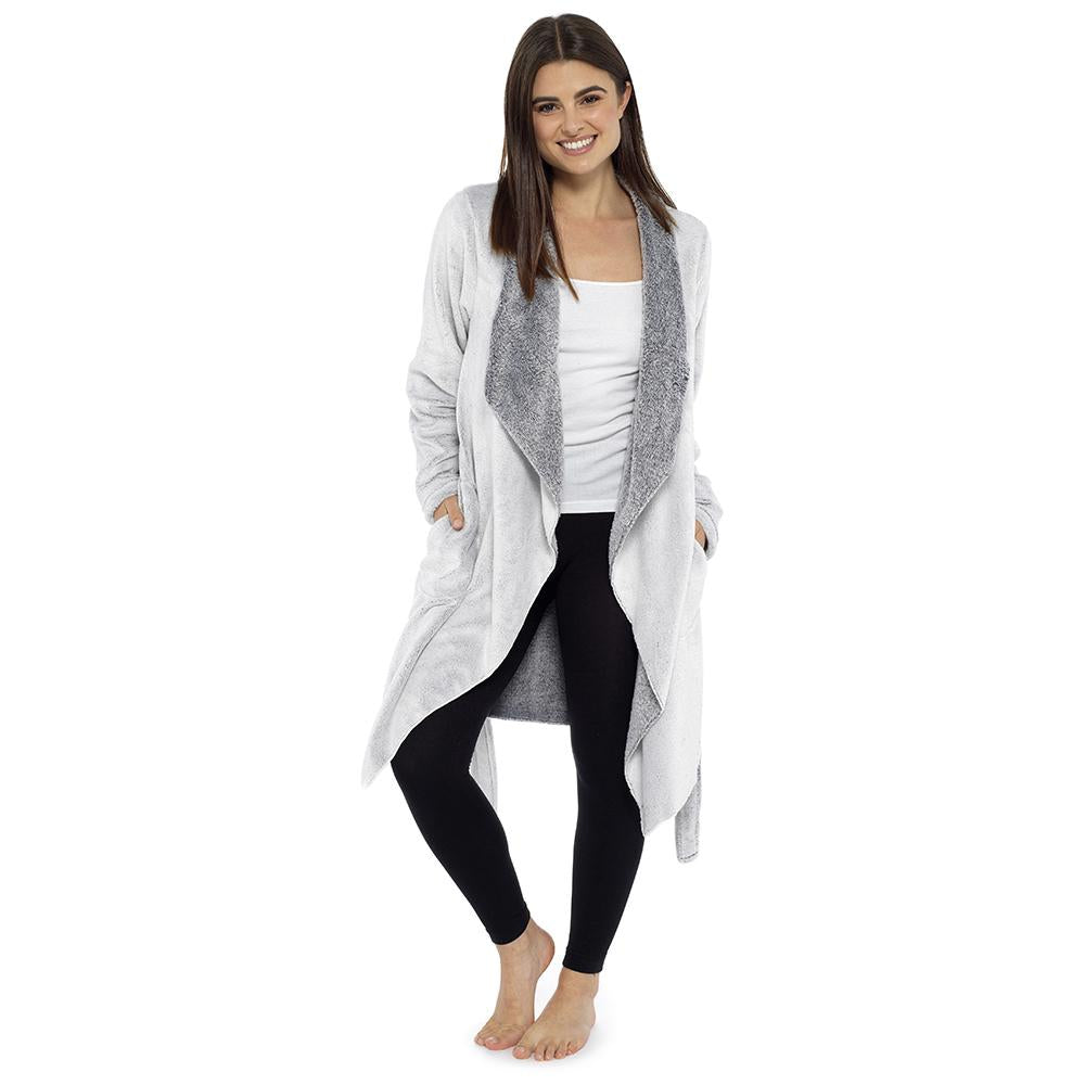 Ladies Fleece Waterfall Wrap