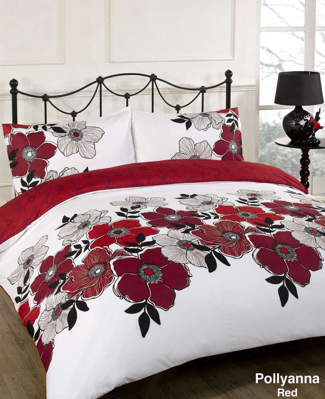 Pollyanna Red Duvet Cover Set