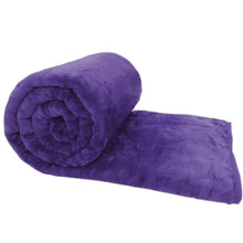 Load image into Gallery viewer, Faux Fur Purple Throw 200 x 240cm
