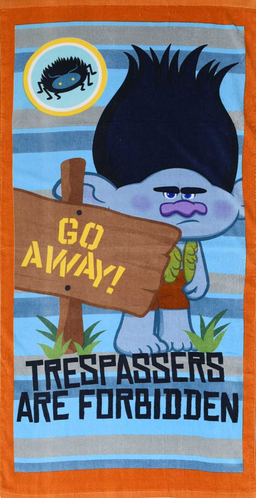 Trolls Trespassers Beach Towel