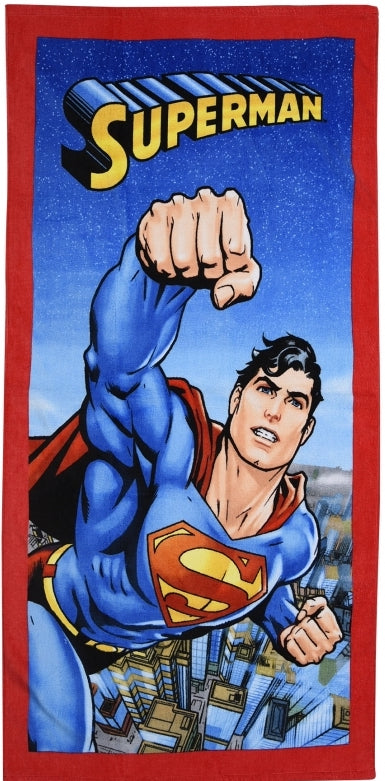 Superman/Batman Beach Towel