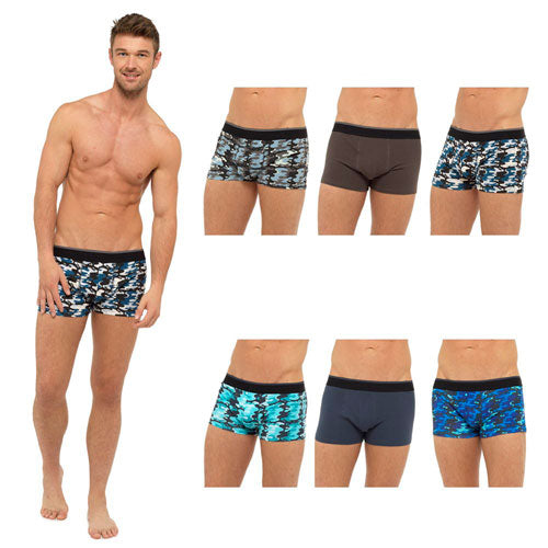 Mens 3 Pack Camo Boxer Shorts