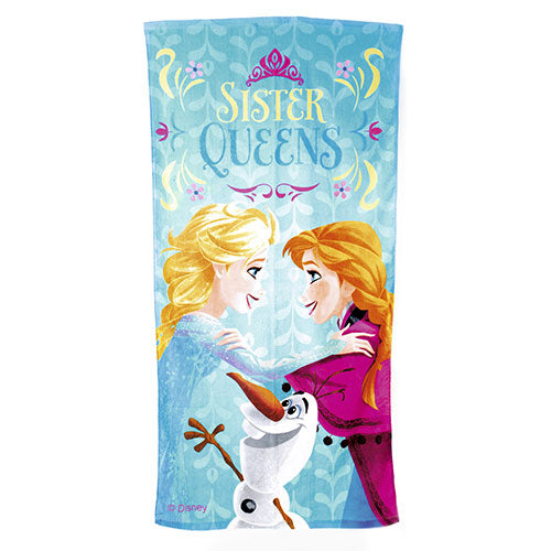 Official Disney Frozen Elsa & Anna Beach Towel