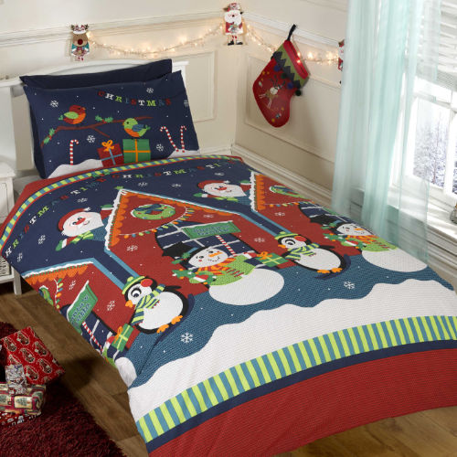 Toddler Christmas Duvet Set Santas Grotto