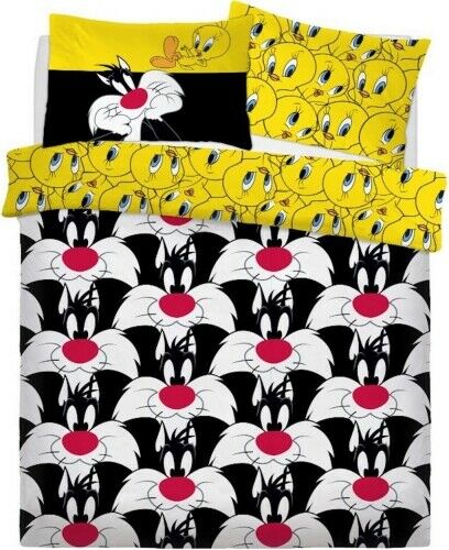 Looney Tunes Sylvester & Tweety Double Rotary Duvet Cover Set