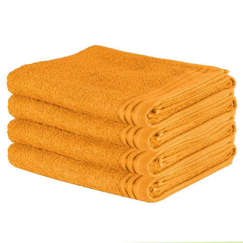 4 Piece Luxury Wilsford Cotton Ochre Bath Sheet