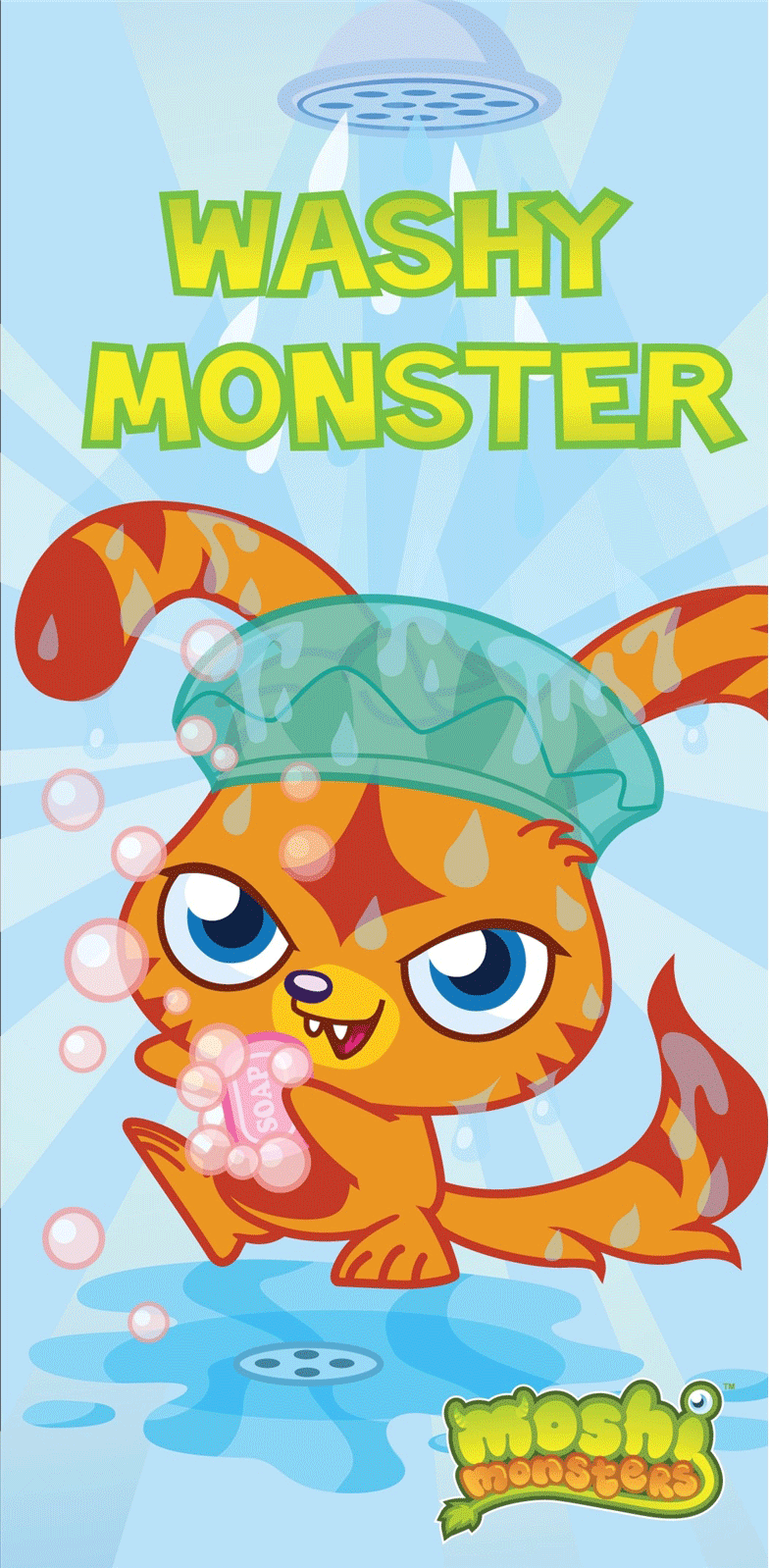 Moshi Monsters Washy Monsters Beach Bath Towel