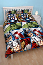 Load image into Gallery viewer, Marvel Avengers SHIELD Double Rotary Duvet Cover Set
