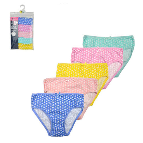 5 Pack Girls Cotton Underwear Size 2- 7 Years