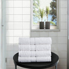 Load image into Gallery viewer, 4 Pack Dickens White Hand Towels
