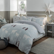 Load image into Gallery viewer, Penguin And Polar Bear Glow In The Dark Duvet Set
