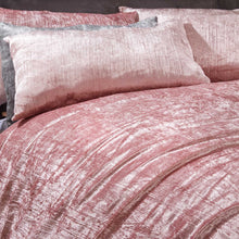 Load image into Gallery viewer, Sienna Valencia Crushed Velvet Duvet Set - Blush
