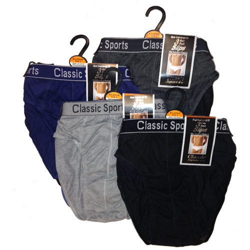 3 Pack Mens Classic Sports Briefs