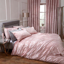 Load image into Gallery viewer, Sienna Valencia Crushed Velvet Duvet Set - Blush
