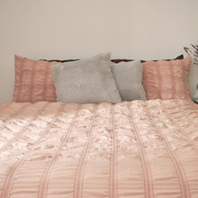 Load image into Gallery viewer, Sienna Square Seersucker Duvet Set - Blush
