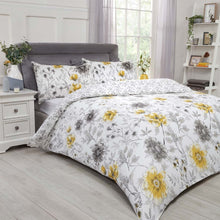 Load image into Gallery viewer, Dreamscene Botanical Garden Grey Duvet Cover Set
