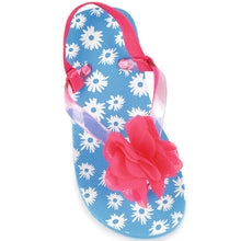 Load image into Gallery viewer, Girls Ditsy Floral Print Flip Flops
