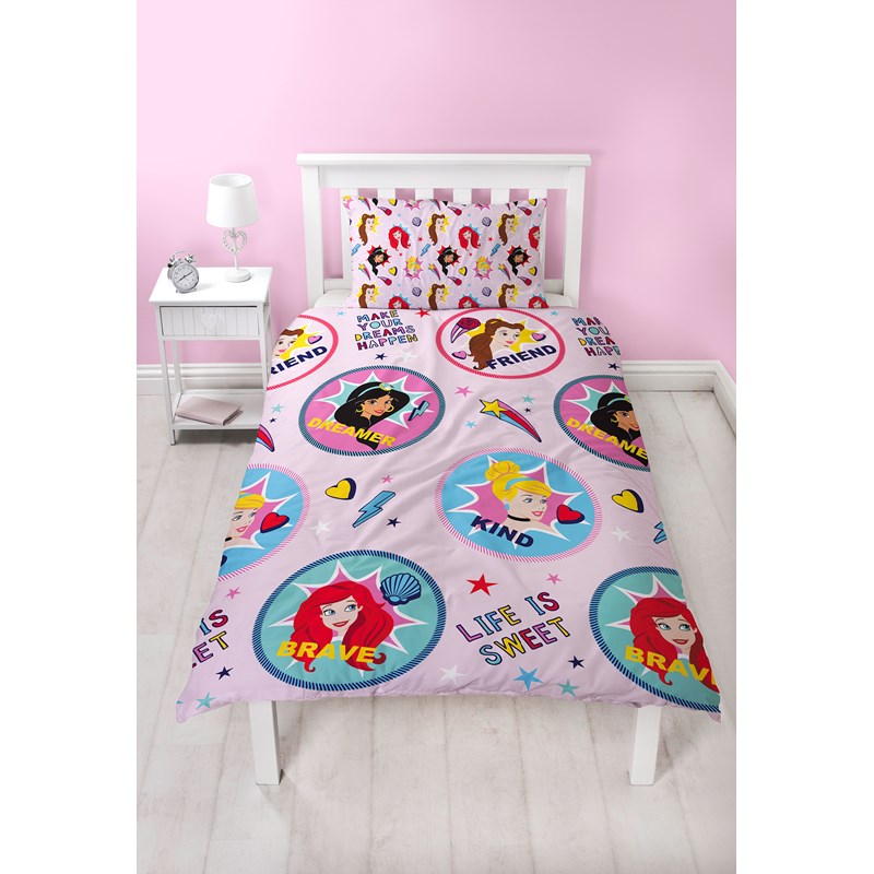 Princess Fearless Single Rotary Duvet Cover Set