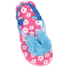 Load image into Gallery viewer, Girls Ditsy Floral Print Flip Flops
