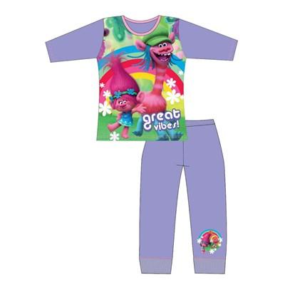 Girls Cartoon Character Trolls Long Sleeve Pyjama Set