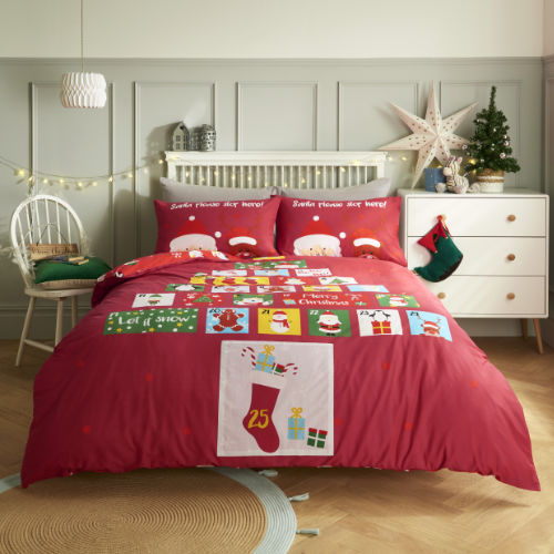 Christmas Advent Calendar Multi Duvet Set