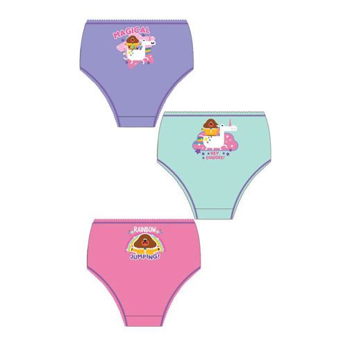 3 Pack Girls Hey Duggee Briefs