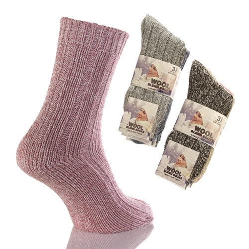 Ladies Wool Blend Socks