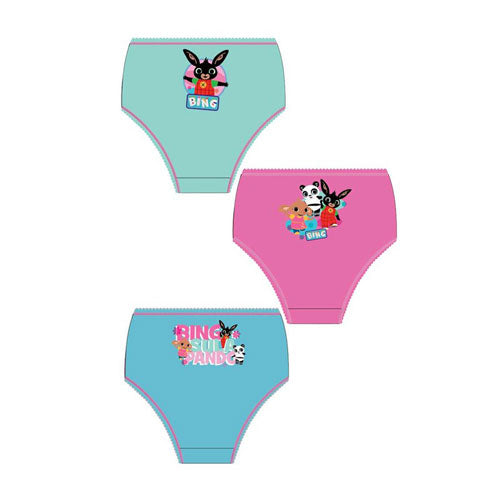 3 Pack Girls Bing Bunny Briefs