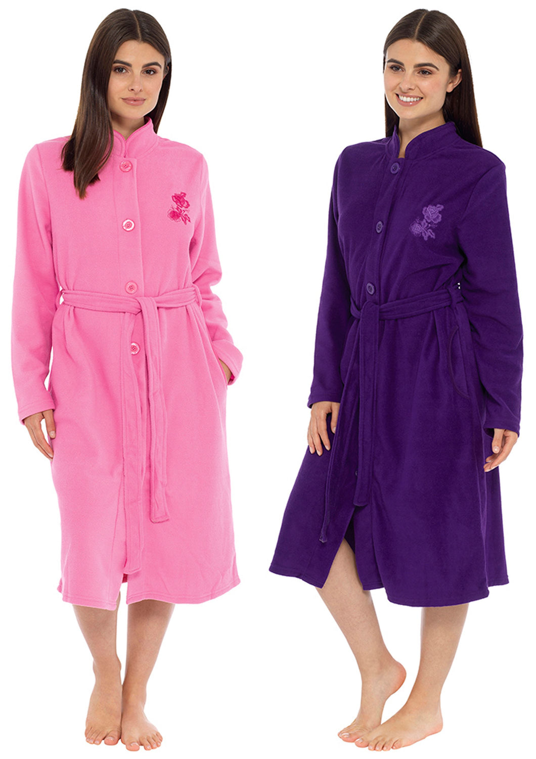 Ladies Fleece Dressing Gown