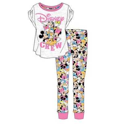 Ladies Woman Cartoon Character Minnie Mouse Pyjama Set