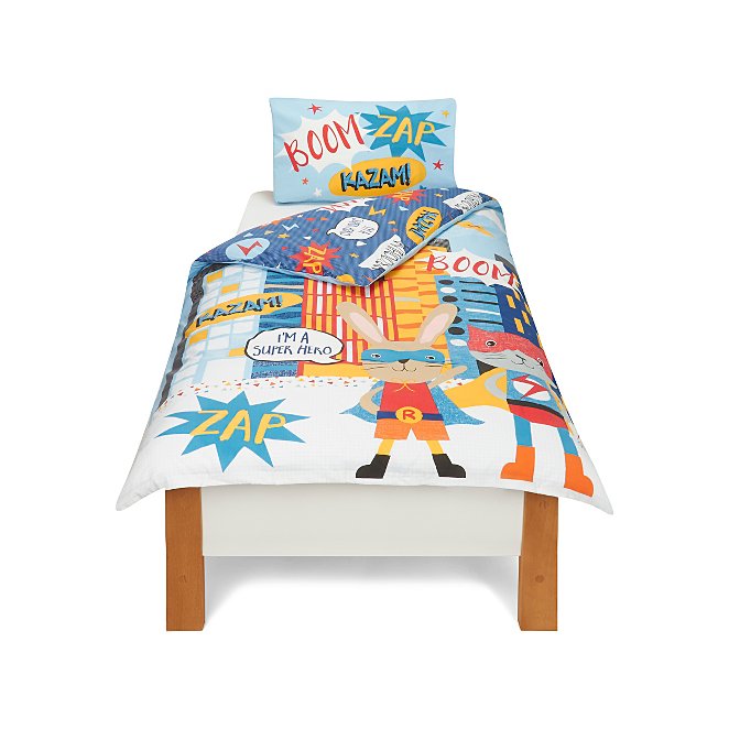 George Home Superhero Animals Single Duvet