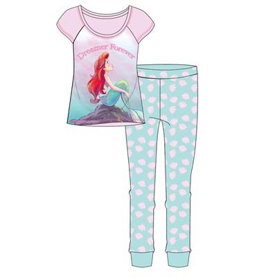 Ladies Woman Cartoon Character Little Mermaid Pyjama Set