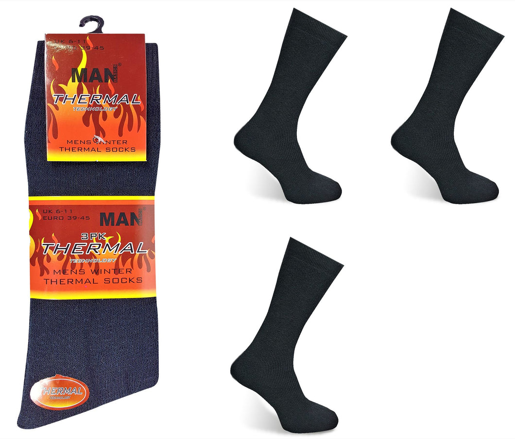 6 Pairs Men's Non Elastic Thermal Socks Pro Hike