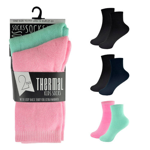 Kids 2 Pack Thermal Socks