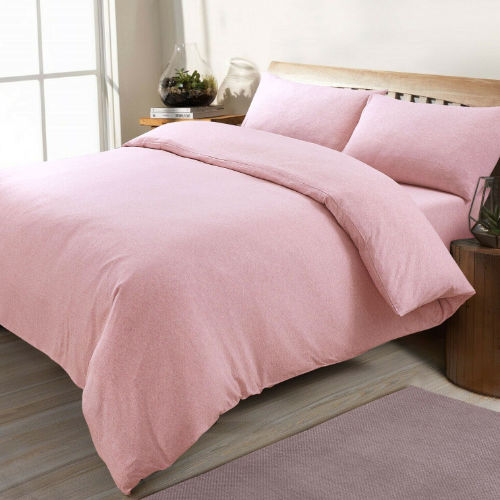 Supersoft Jersey Duvet Set Pink