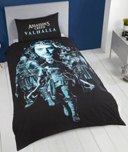 Load image into Gallery viewer, Official Assassins Creed Valhalla &quot;Reversible&quot; Single Duvet Cover Bedding Set
