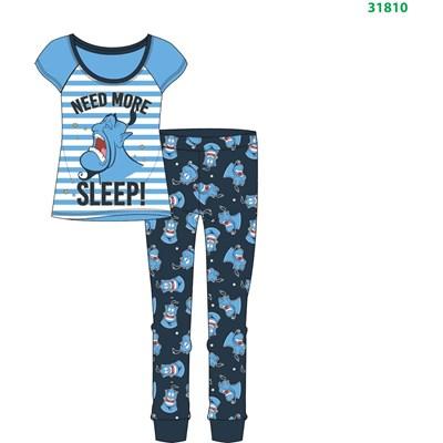 Ladies Woman Cartoon Character Aladdin Pyjama Set